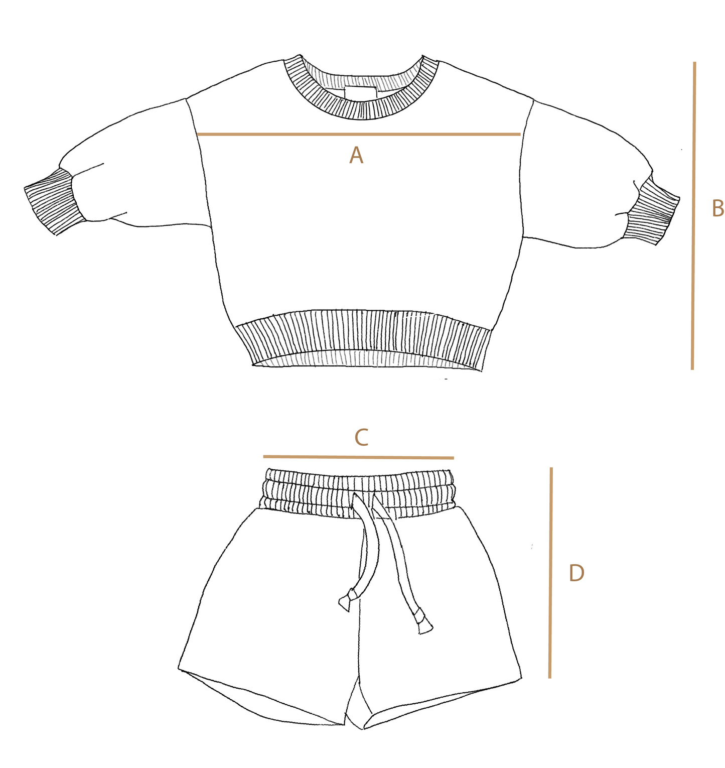 Mini Jumper+Shorts Set- Warm Grey